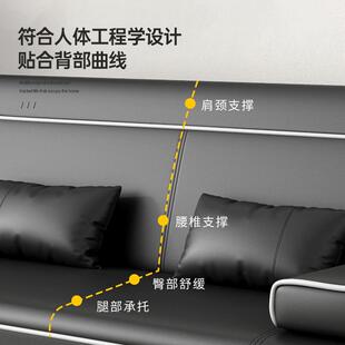 用IL折叠租厅沙发床客公寓出房办公单人小户型皮艺多功能231两午