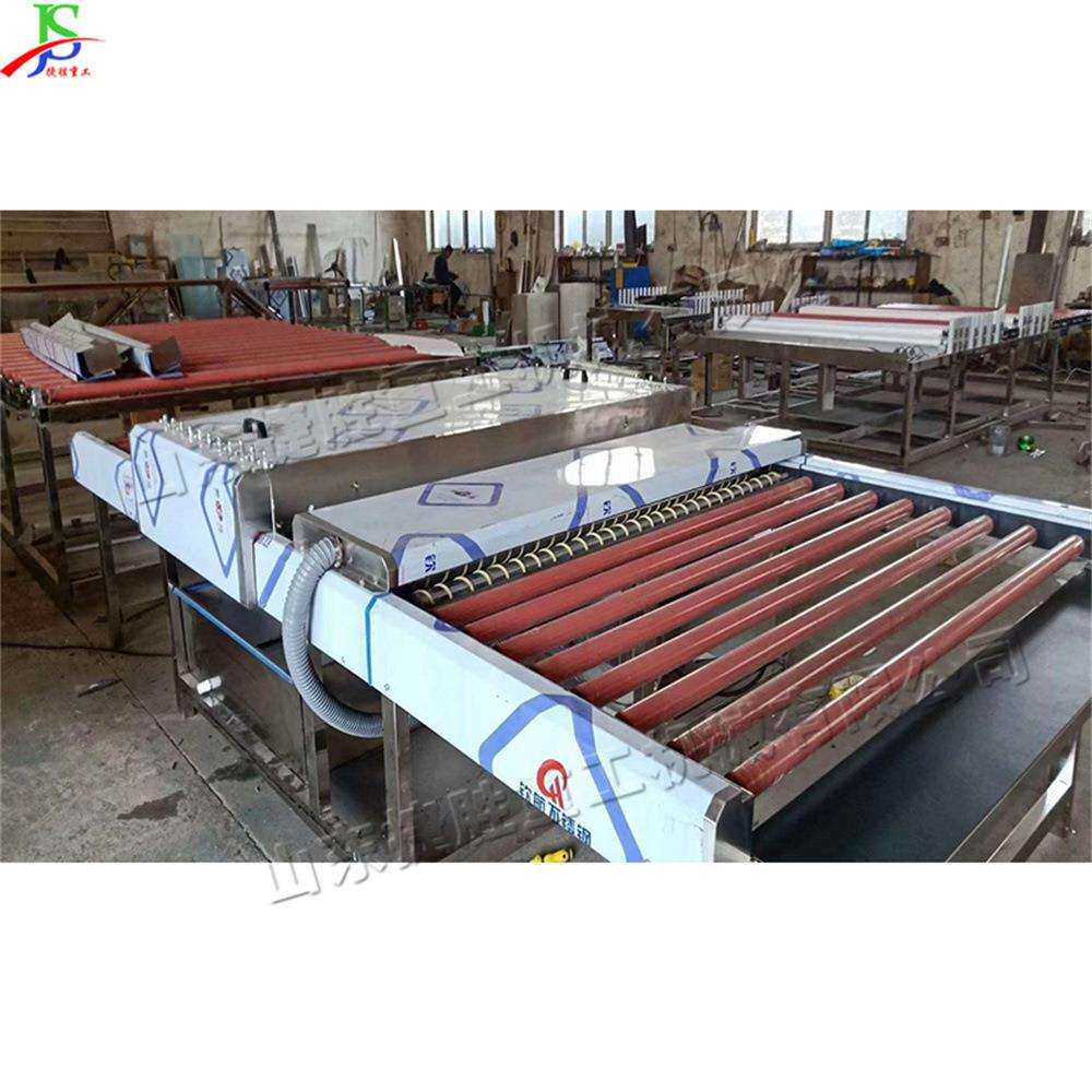 卧式玻璃螺丝清洗机滚式毛刷齿轮烘干机齿轮传动玻璃自动洗片机