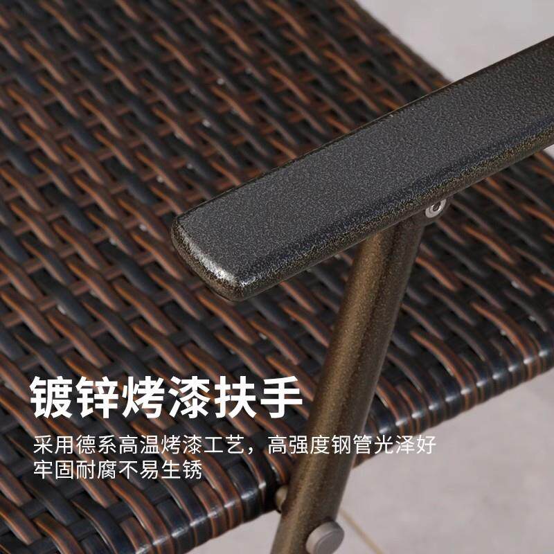 户外折叠桌椅藤椅庭院奶茶店桌椅家具休闲组合阳台咖啡店三五件套