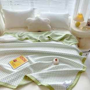 针织棉F978TH56被三层毛巾夏凉被全纯机洗水洗夏季 被 儿可童薄纱款