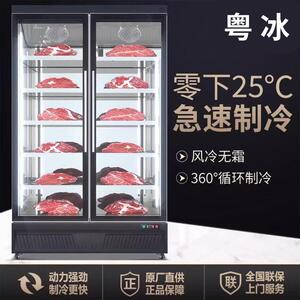 源头工厂-25℃商用深冷冷柜大容量速冻冰柜端海鲜柜立式冷冻柜