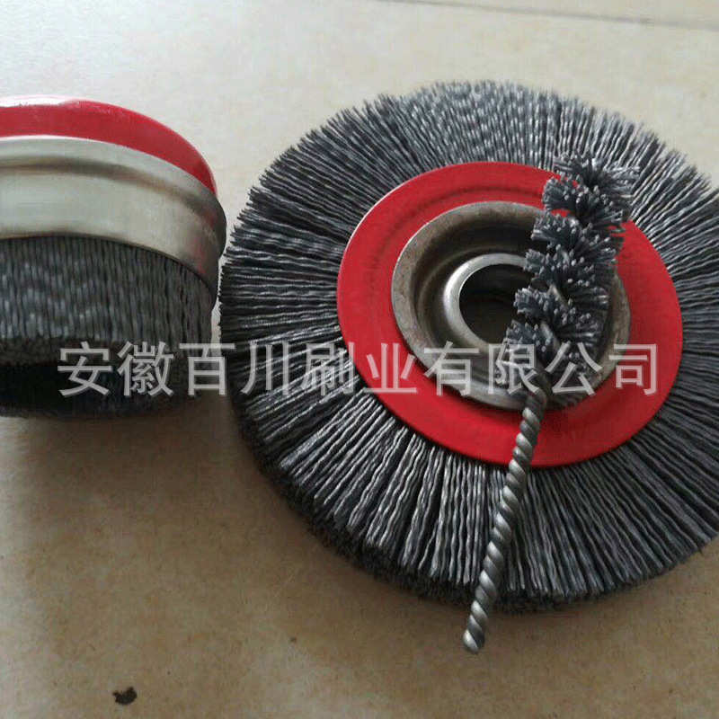 厂家直供工业机械除尘毛刷轮  磨料丝抛光毛刷轮 去毛刺研磨毛刷