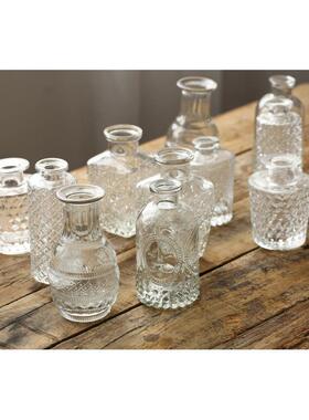 ins马德里透明装饰花瓶装饰摆件