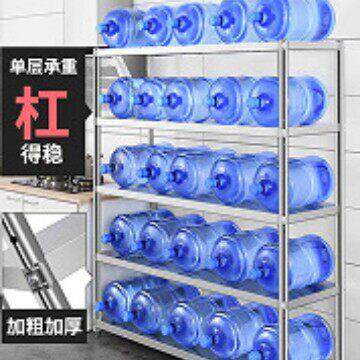 跨境304不锈钢货架家用厨房置物架饭店酒店收纳锅货架微波炉架子