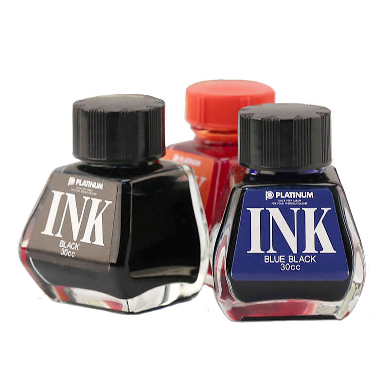 白金钢笔墨水/彩色墨囊白金通用INK-400不堵笔墨水卡水墨胆染料型