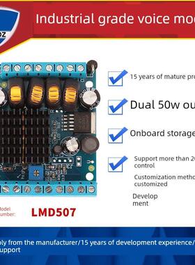 大功率语音模块50W 录放模块 语音提示播放 随意录音 蓝马LMD507