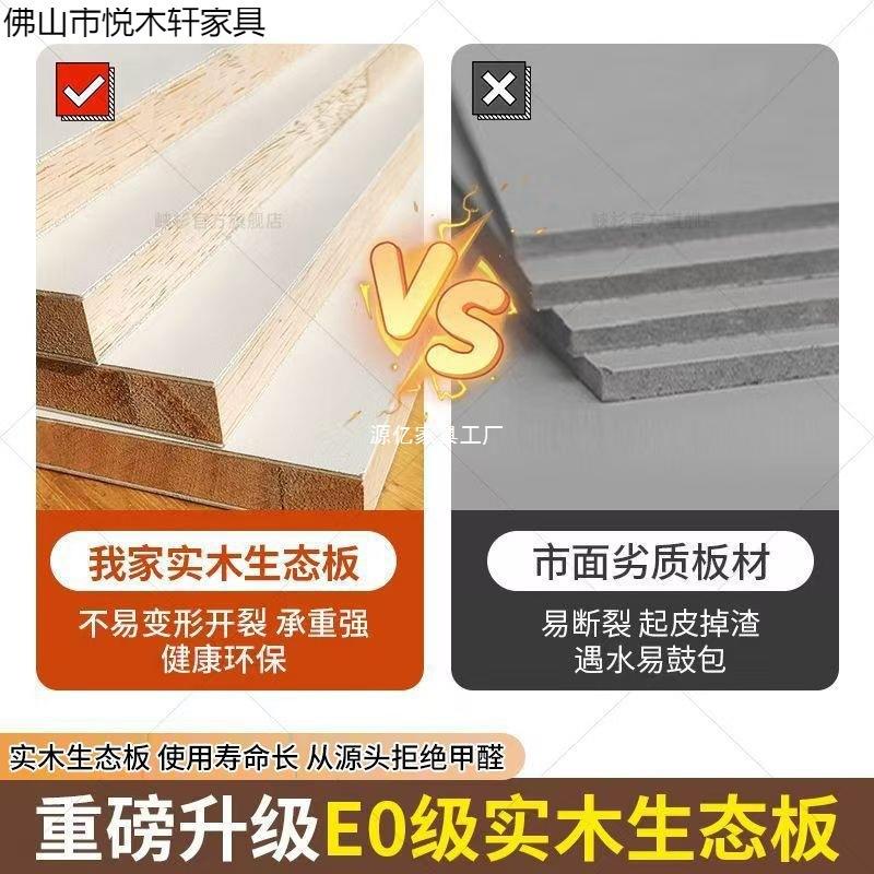 衣实木柜家用卧室一到顶挂橱分段门式2025爆款衣推拉门柜子对1004