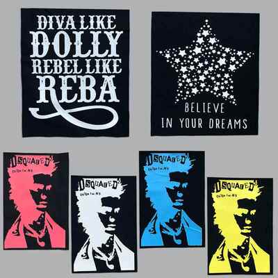 服装大尺寸标签 胶印印花布标 辅料外套衣裤包装饰布贴可水洗