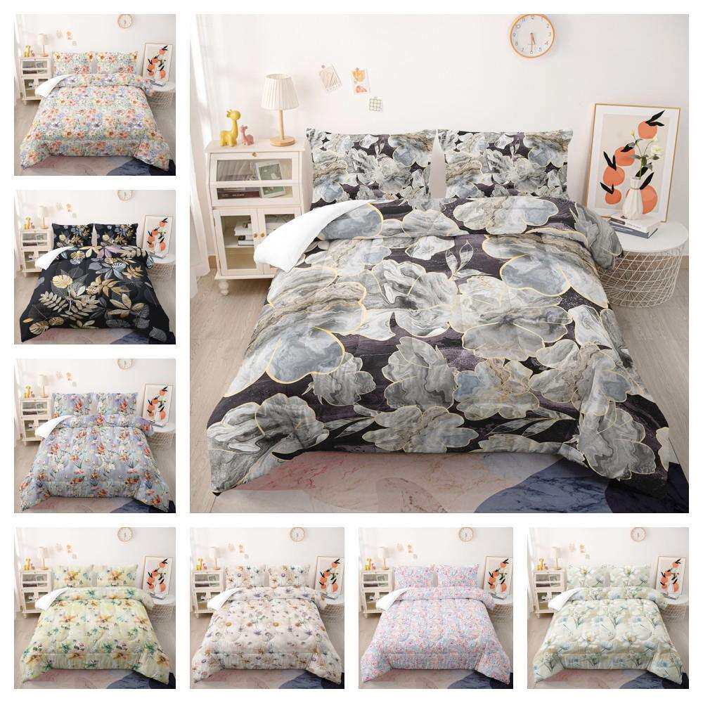 羽丝棉被子小碎花韩式花卉植物被芯直销胖被外贸