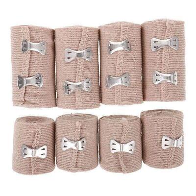 8 Pcs Gauze Wrap Sports Bandage Bandages First Aid Elastic
