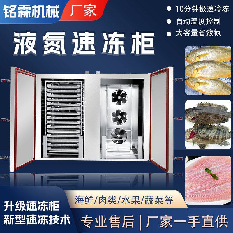 全动面食立式速101冻柜备包子饺馄饨水速冻设自饼类液氮速冻柜