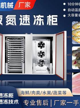 厂家直供果蔬液氮速冻机三文鱼柜式压缩机速冻机小型海鲜速冻柜