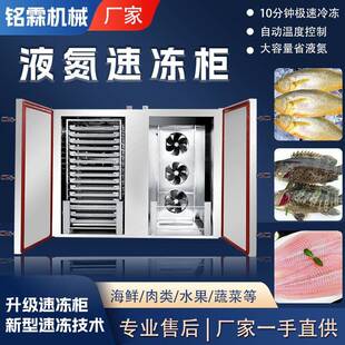 厂家直供果蔬液氮速冻机三文鱼柜式压缩机速冻机小型海鲜速冻柜