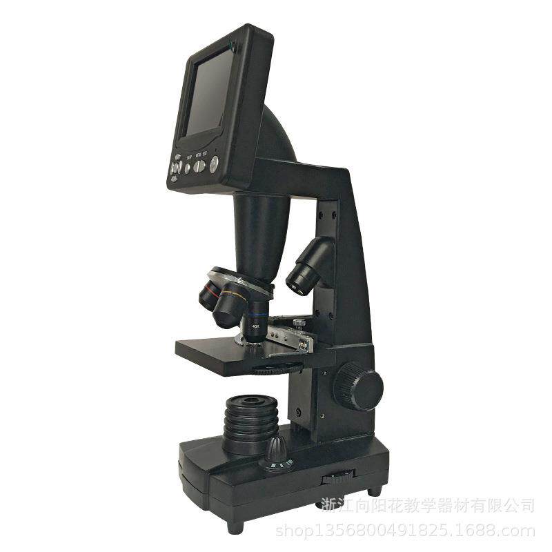 厂家直销教学显微镜SM-2016DM黑色带内置显示屏数码双目显微镜