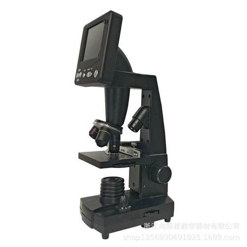 厂家直销教学显微镜SM-2016DM黑色带内置显示屏数码双目显微镜