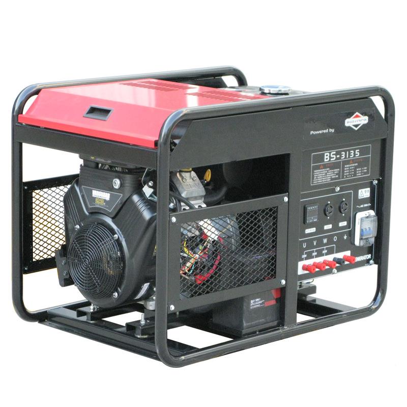 百力通油汽发电机组11K电W三相380V电启动994全铜机低噪音发电机