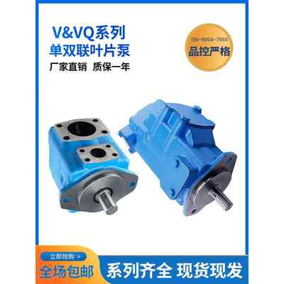 定量叶片泵20V25V35V45V单联液压泵2520V3520V4535V高压双联油泵