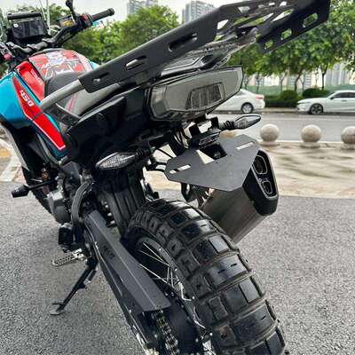 适用春风450MT 改装短尾后尾翼折叠牌照架450mt短尾车牌架