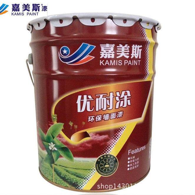 涂料出口工厂白色18L优耐涂内墙乳胶漆 防霉墙面漆遮盖力好可出口