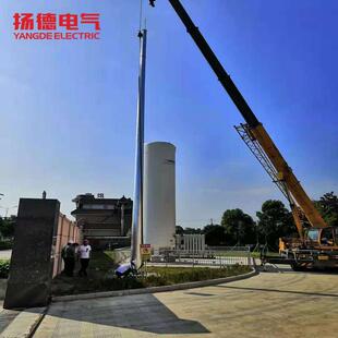 供应单管避雷针塔GH13米19米标准避雷针镀锌避雷塔接闪杆避雷针塔