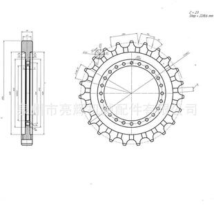 纽荷兰E485齿圈驱动齿行星齿纽荷兰挖机底盘配件四轮一带订做齿圈