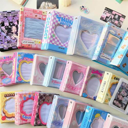 Cartoon Bear Photo Album 3 Inch Photocard Holder Korean Idol