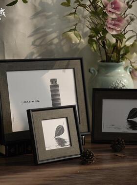 9ZRT经典复古简约黑色3r4r5寸6寸7寸8寸10寸A4相框摆台摆件可挂墙