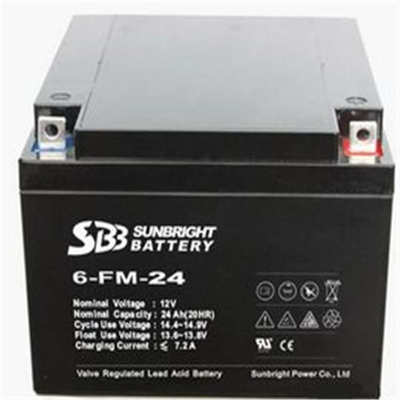 圣豹SBB蓄电池6-FM-24 门禁系统/医疗仪器 12V24AH 包邮UPS 电源