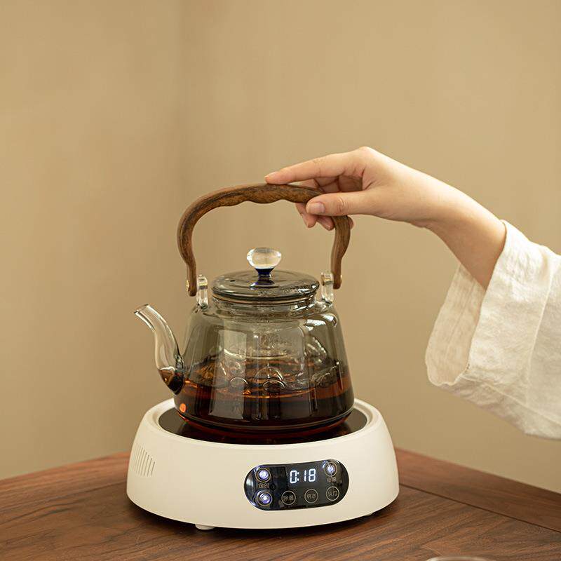 围炉煮茶电陶炉高功率多功能家用蒸煮耐热玻璃提梁茶壶烧水组合装