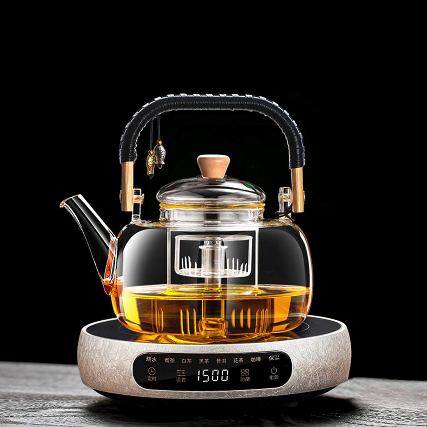 玻璃煮茶壶2026新款电陶炉烧水泡茶壶茶具煮茶器套装电热煮茶一体