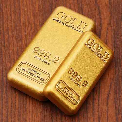 精品沙金仿金条意优质手工实心砖尺镇N—44家居寓摆件仿真道金具