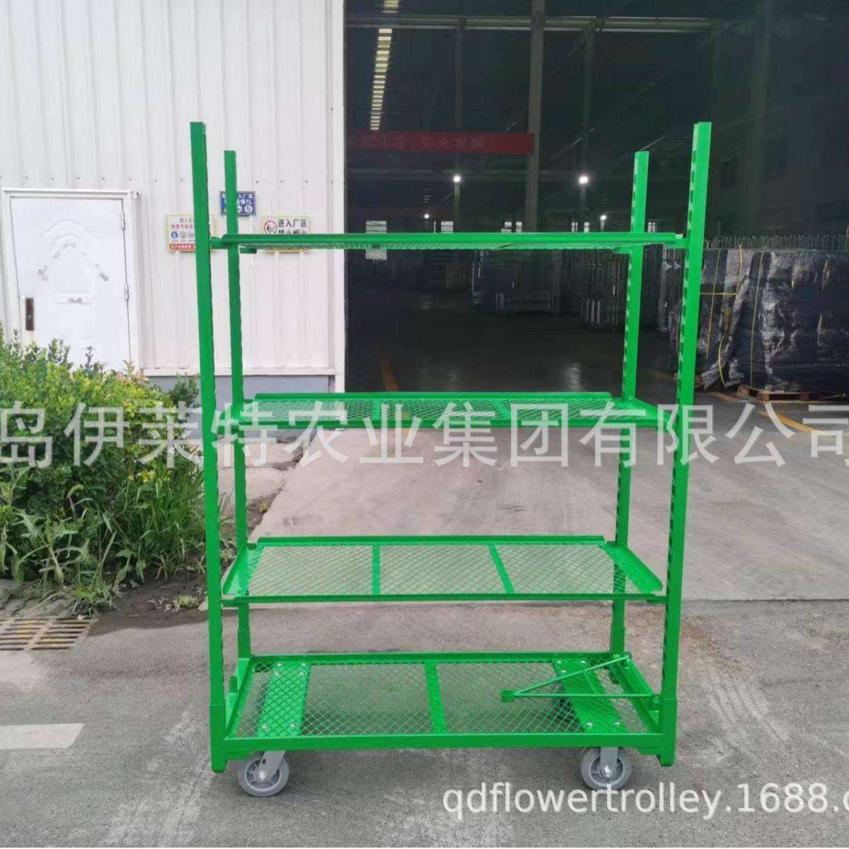 直销温室蘑菇架,可拆卸不生锈蘑菇育苗架,花卉育苗台车