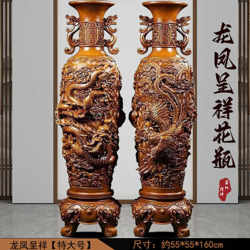 客厅摆件落地公仔一对电视柜旁边工艺品乔迁新居礼品客厅大型落地