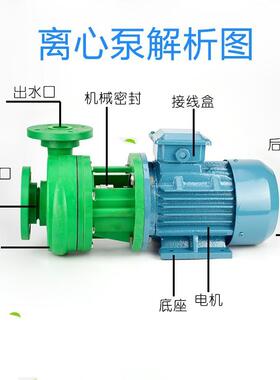 50FPZ-心22-HKJ2水.2KW塑料自吸泵聚丙烯防腐抽酸循泵环酸碱化工