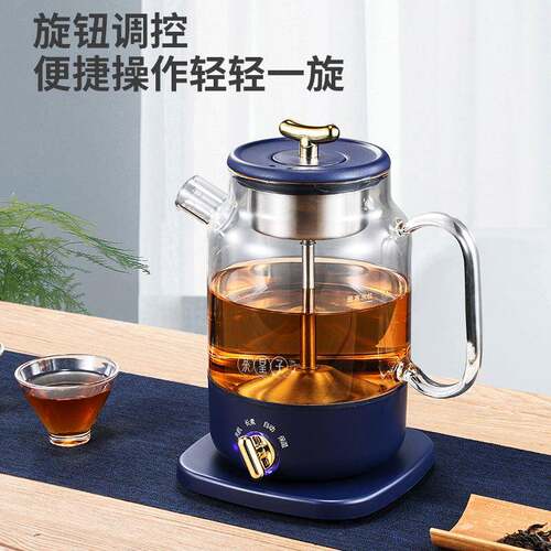 新款直销茶皇子煮茶器养生壶蒸汽喷淋式煮茶壶小型电茶炉多功能礼