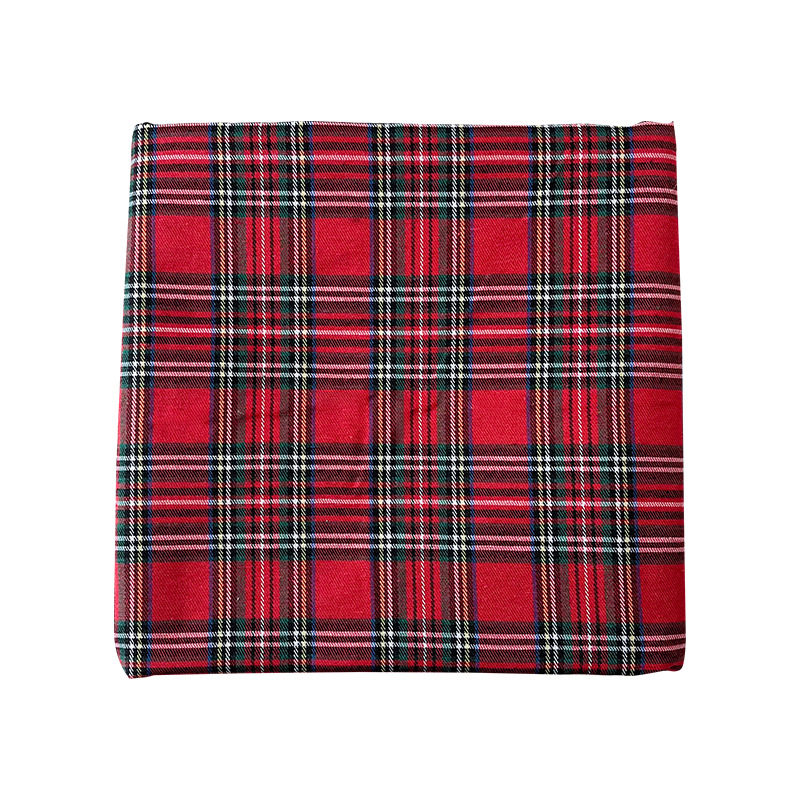 ins圣诞复古格子布桌布拍照背景布装饰儿童宠物写真春节摄影道具