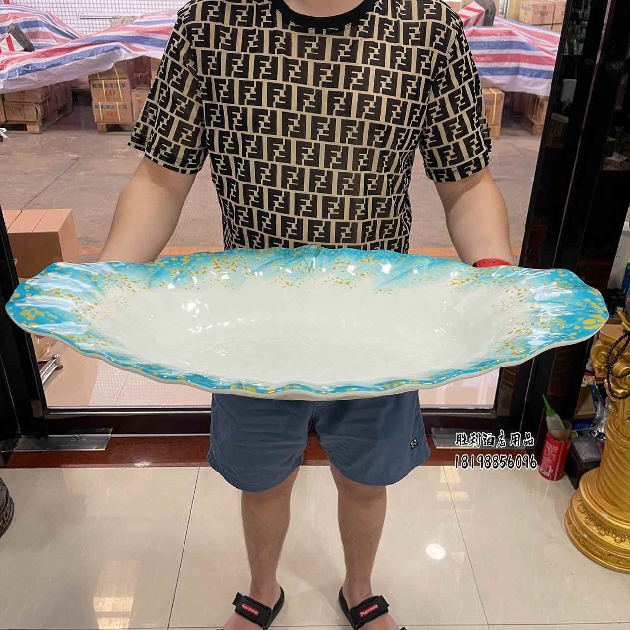 压克力密胺刺身鱼生冰盘海鲜冰盘鲑鱼盘刺身拼盘餐具日韩大冰盘
