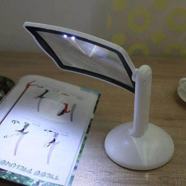 3X 180° Rotatable Reading Magnifier Handsfree Loupe Viewer