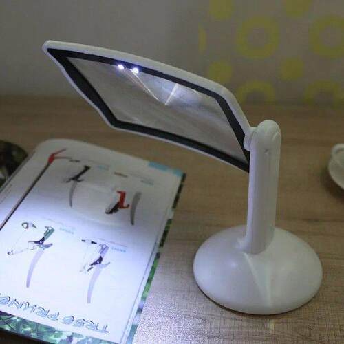 3X 180° Rotatable Reading Magnifier Handsfree Loupe Viewer