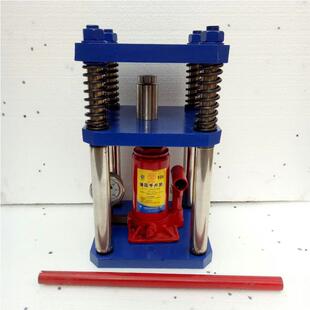 小型手动液压粉末压片机 实验室油压千斤顶压饼机 四柱10吨压力机