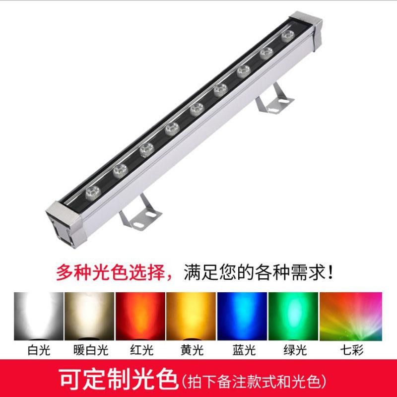源头工厂ED大功率洗墙灯XH-XQD户L防水彩线条全外灯DMX512外控线