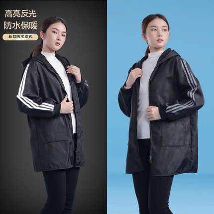 罩衣女新款防水防油长袖工作服男厨房家用围裙定制大褂长款秋冬季