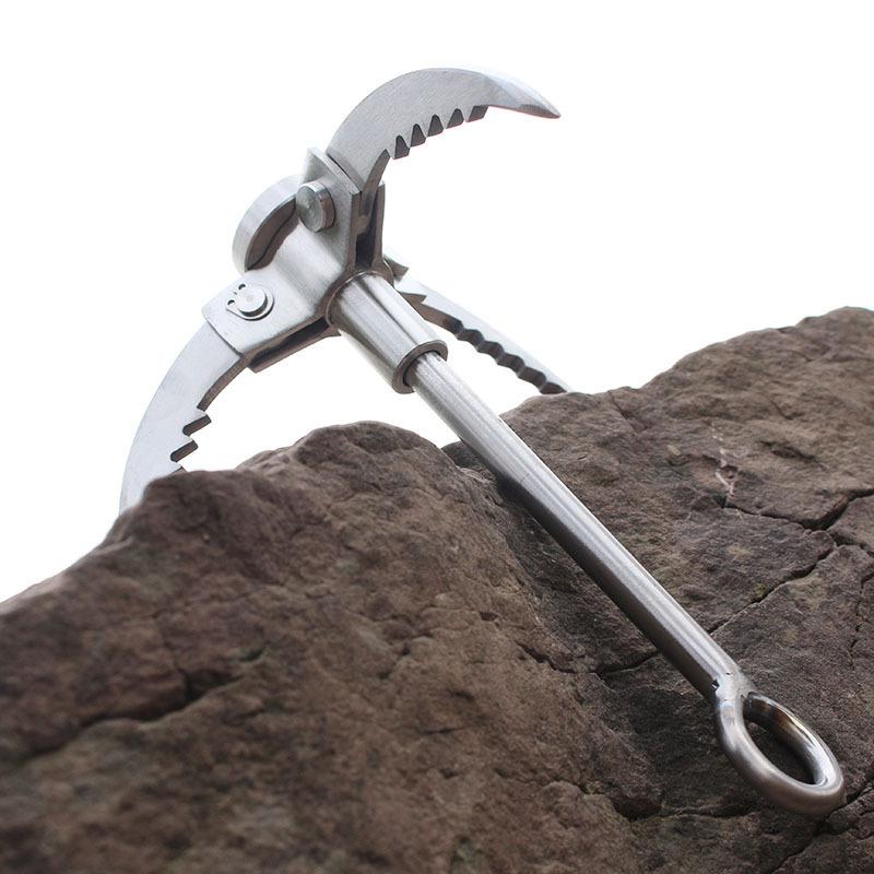 飞虎爪小号三爪可折叠登山钩 探险求生工具不锈钢高承重飞虎爪
