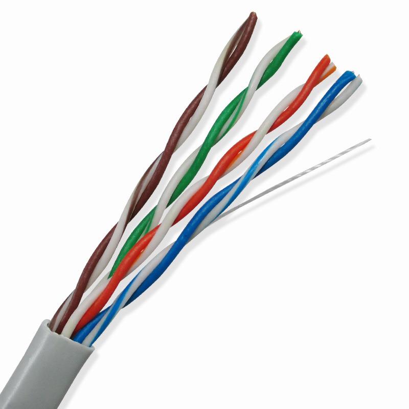 超五非屏蔽网线8芯5810线.5铜包网络cat5e300类米24A铝WG