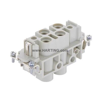 09380062701HANK4/2大电流80A4芯连接器HARTING哈丁浩亭原装