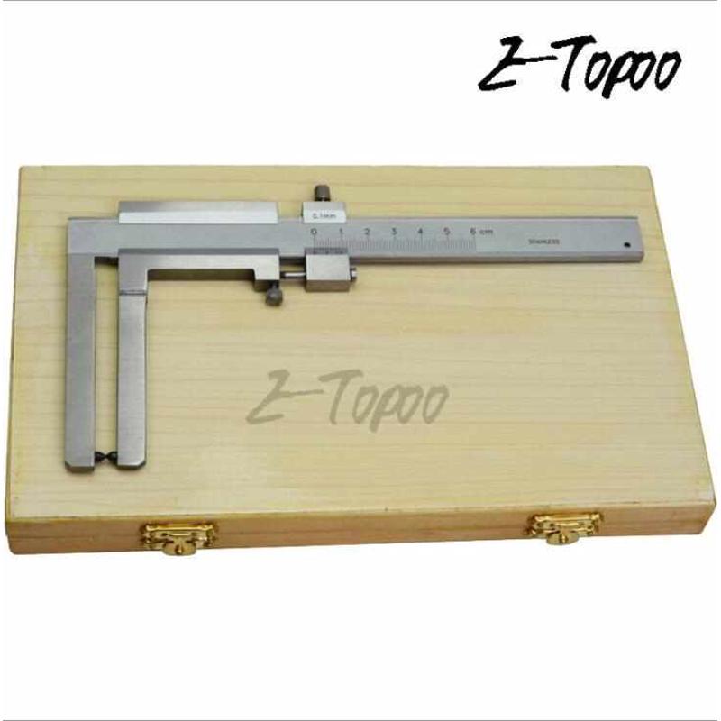 刹车片刹车盘游标卡尺0-60 0.1mm磨损厚度测量尺 爪长50mm