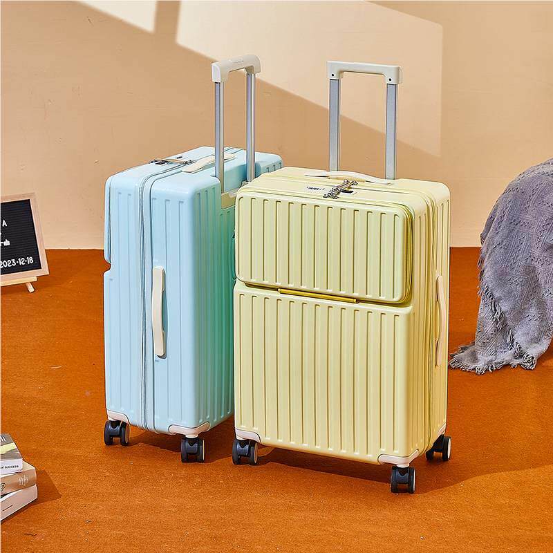 多功前置开OHA口行李箱女型20小寸登机箱便拉杆箱轻皮箱28旅行箱