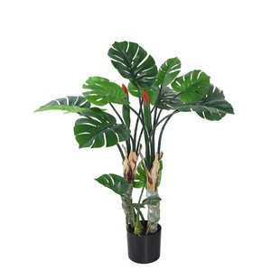 北欧风仿真植物龟背盆景客厅家用室内植物装饰大型绿植植被摆件品