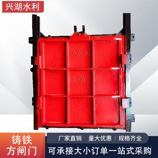 铸铁镶铜方闸门电动双止水污水处理设备工程渠道防倒灌铸铁方闸门
