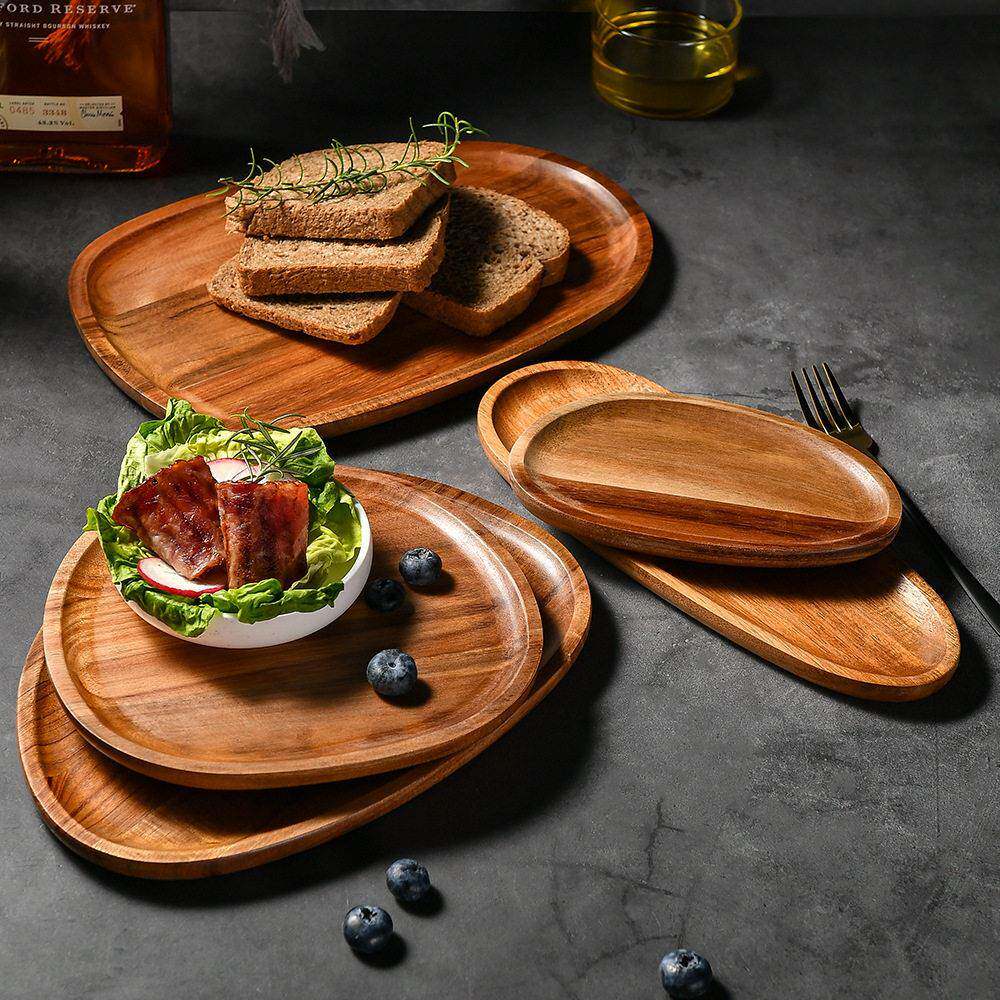 Japanese sushi plate, wooden snack, sashimi plate, tray - 实物图